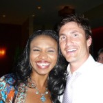 Past Presidents Olympia LePoint and Justin Phillips